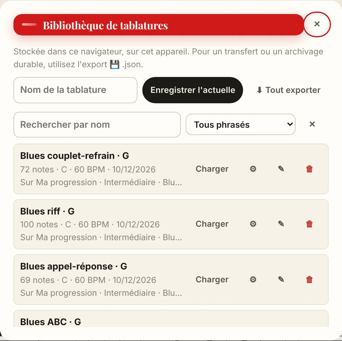 La Bibliothèque de tablatures